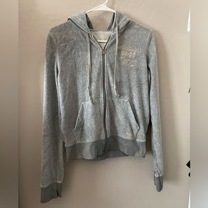 Victoria Secret grey “Pink” hoodie. Size M